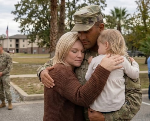 military-family-embraces